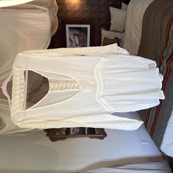 Vitamin A Swim 100% Linen  Cream Swim Cover Size 6 - Picture 3 of 6